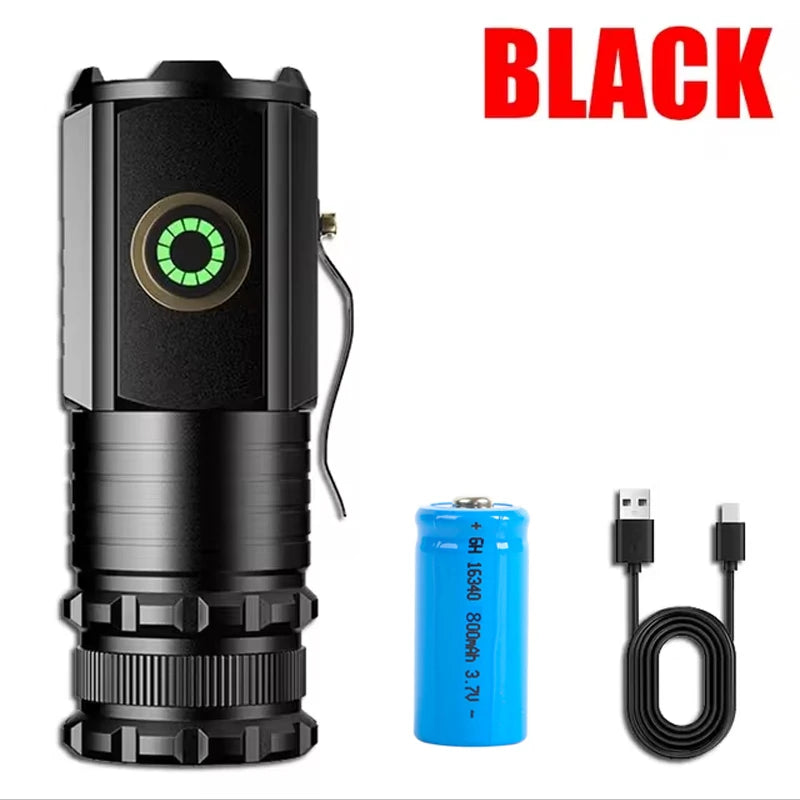 Kompaktna polnilna svetilka LED USB-C z baterijo