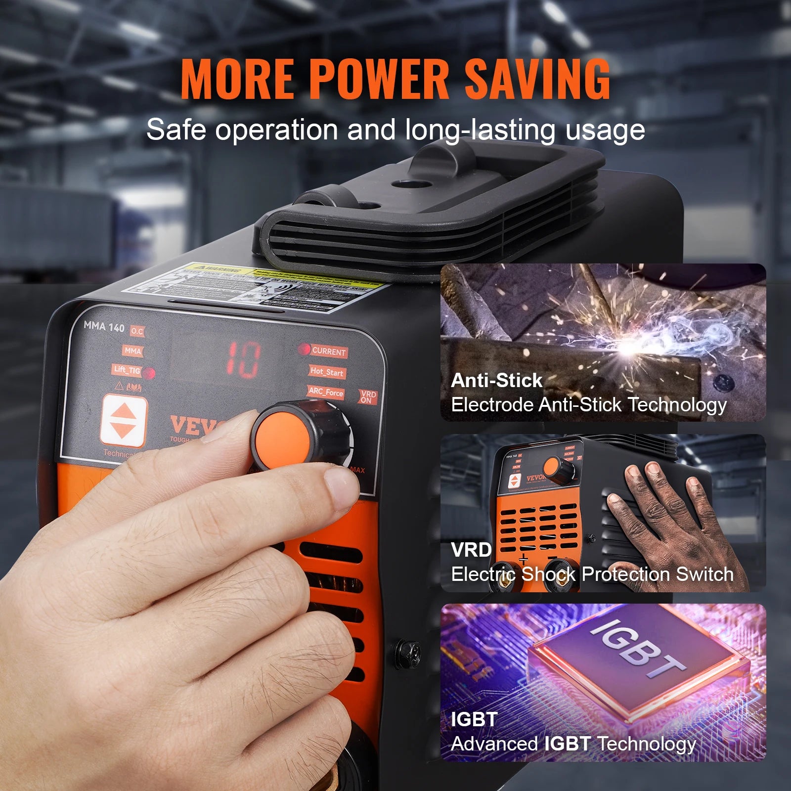 2-in-1 ARC- en Lift TIG-lasapparaat met IGBT en Hot Start