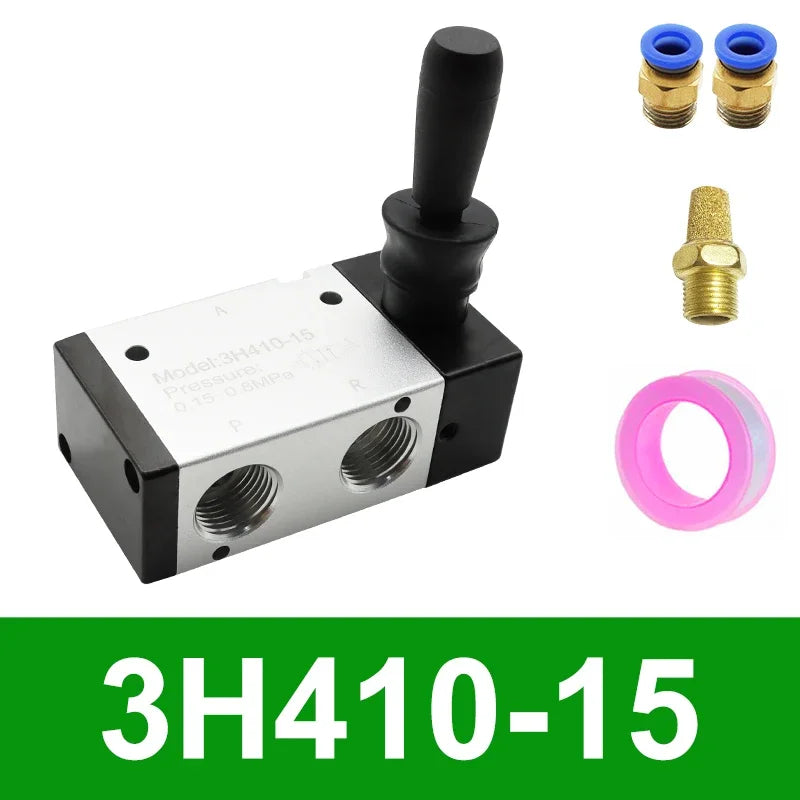 Manual Pneumatic Lever Valve, 3/2 or 5/2 Options