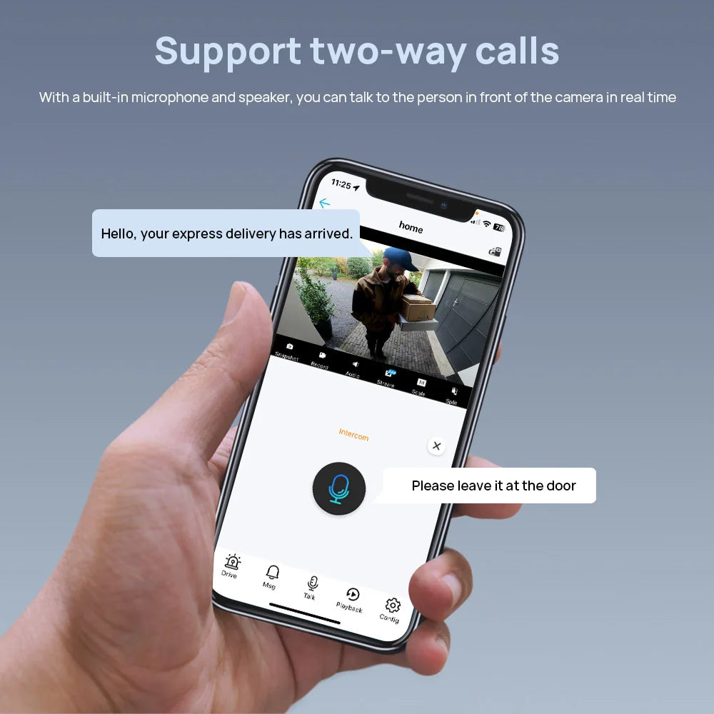 Vikylin Hikvision Compatible 8MP Dome PTZ IR Night Vision IP Camera 2-way Audio Home CCTV IP66 Outdoor Video Surveillance onvif