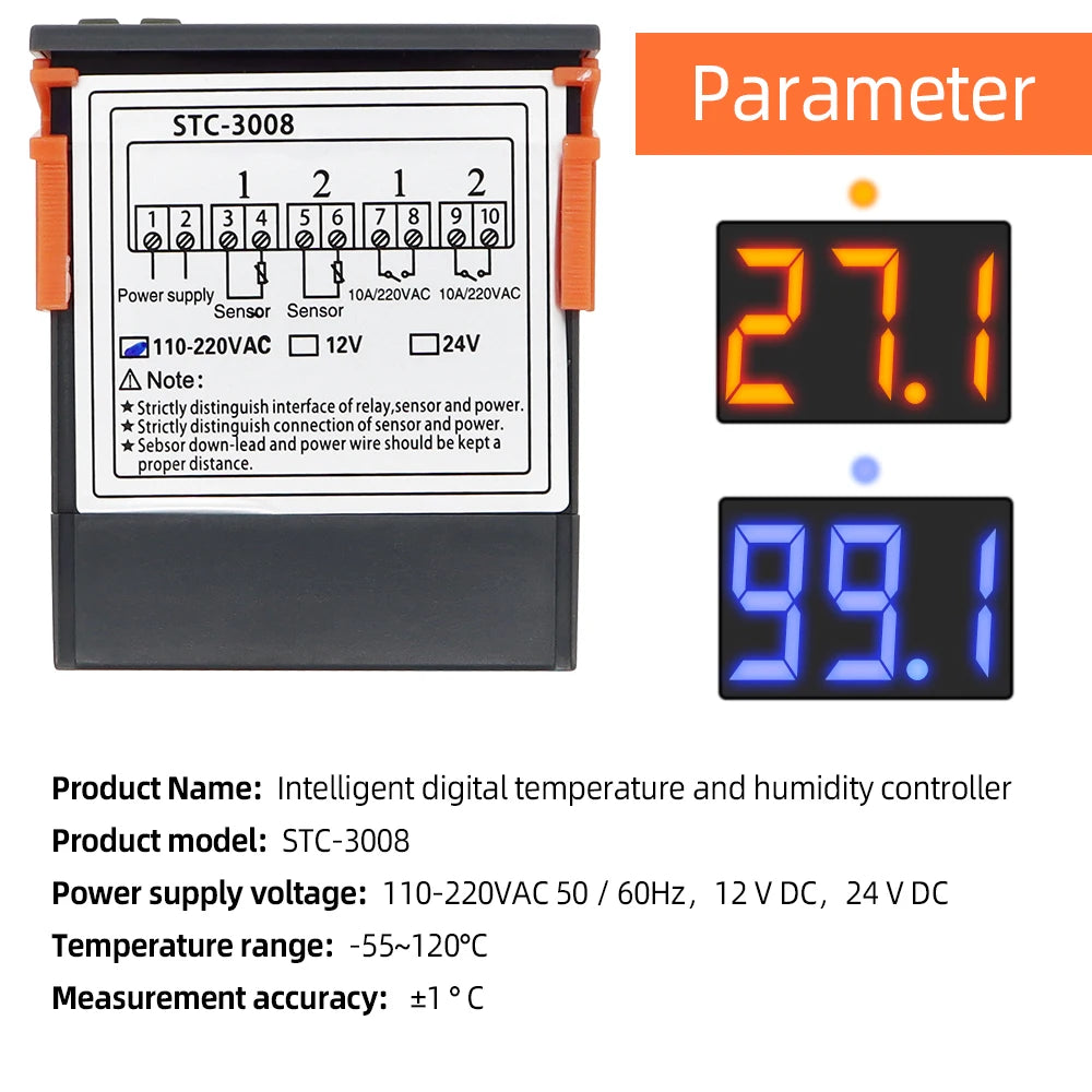 STC-3008 Dual-Relay Temperature Controller