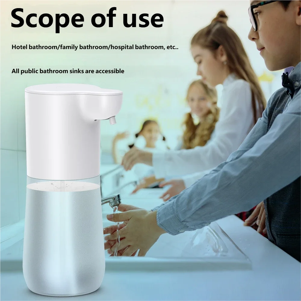 Inteligentný senzorový automatický dávkovač mydla 600 ml USB nabíjateľný bezdotykový pena dávkovač