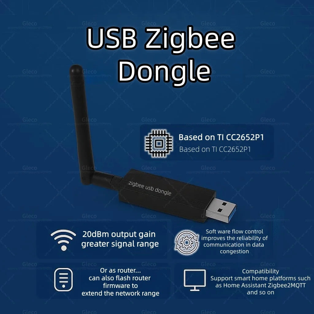 CC2652P1 Zigbee 3.0 USB Coordinator with Antenna