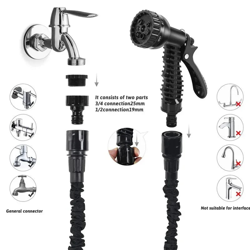 Expandable Magic Hose for Home & Garden Watering