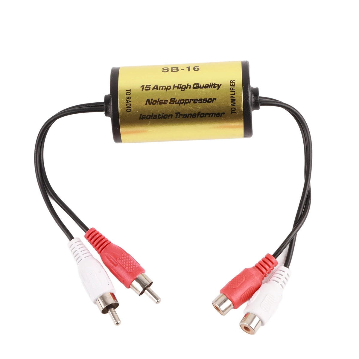 RCA Ground Loop Isolator - Audio Noise Filter