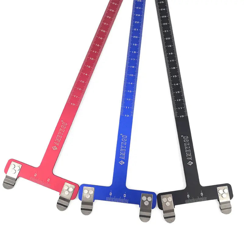 Aluminium boogschutters T-vlak (T-schaaf) — Meterische & inch-schalen