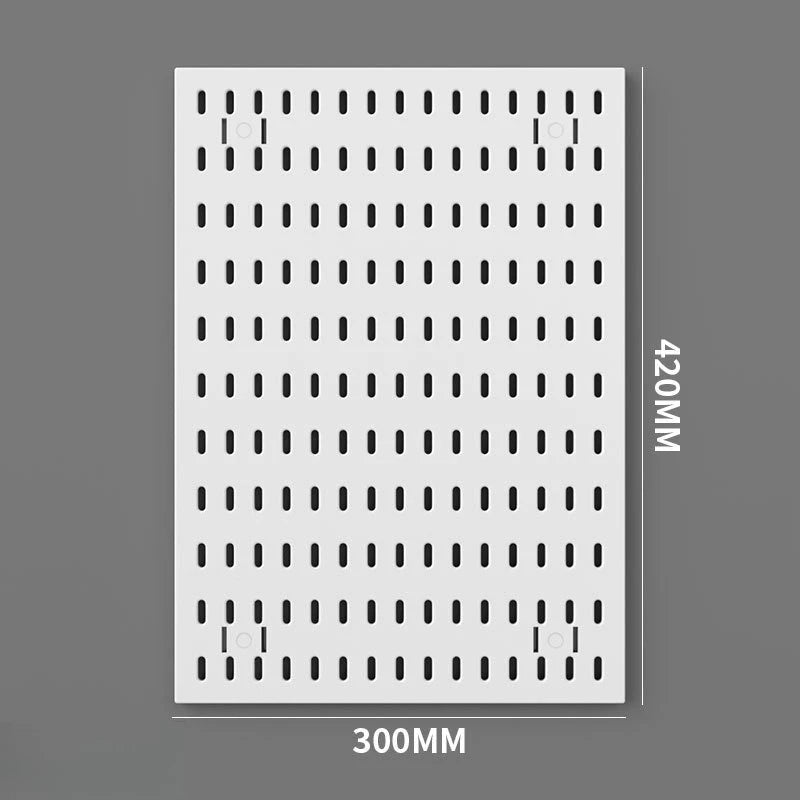 Wall Pegboard Storage Panel, Black or White