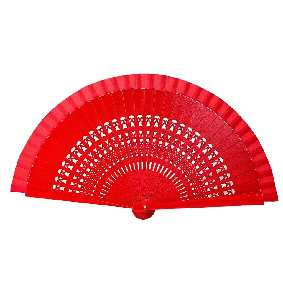 Wooden Folding Hand Fan for Dance, Weddings and Gifts