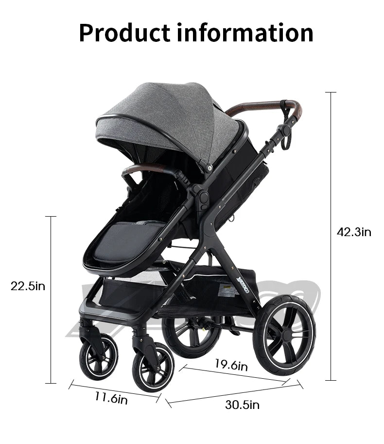 3‑in‑1 Multifunction Baby Stroller with Car Seat