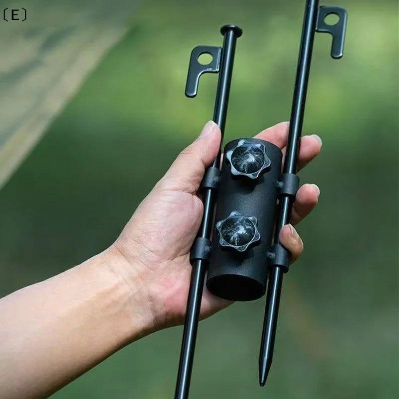 〔E〕Acessórios para acampamento ao ar livre Telas de teto Fixação de lona Tenda Pole cano de apoio Equipamento de suporte Tubo de fixação Ferramentas ao ar livre