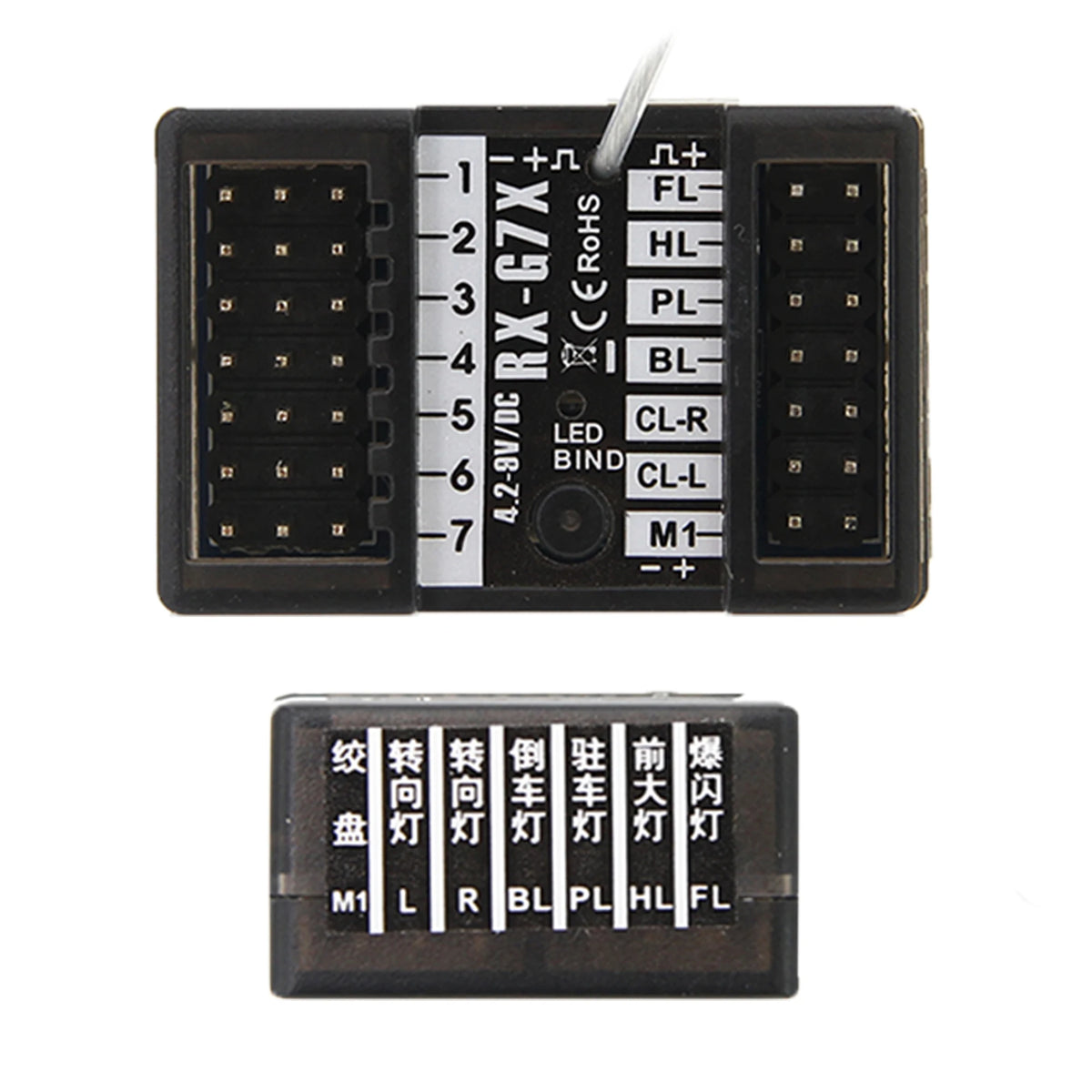 2.4GHz RC Car Radio System - 4 or 7 Channels