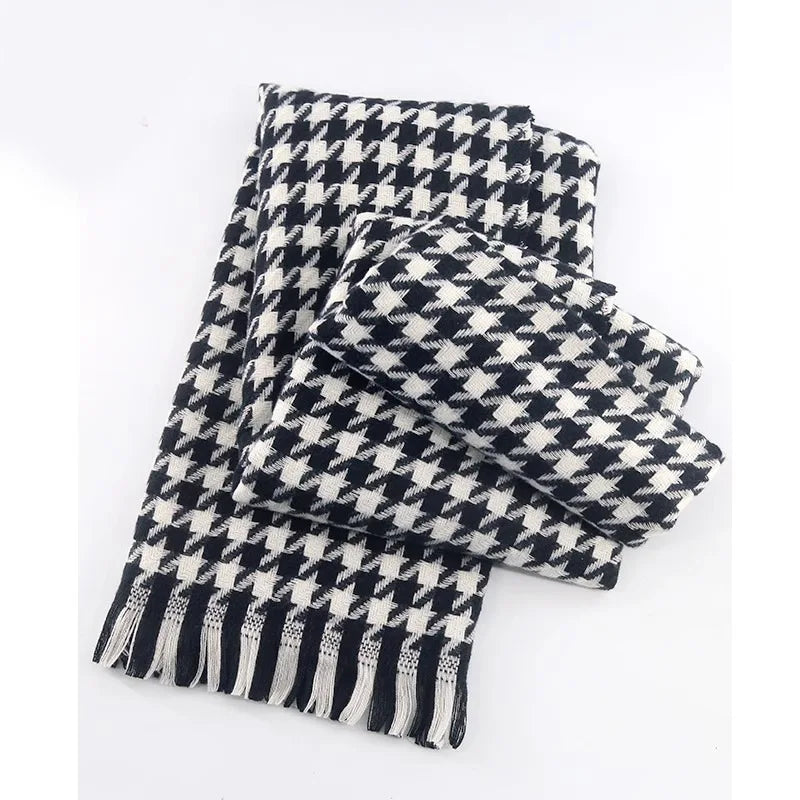 Kadın Bej Büyük Atkı – Kalınlaştırılmış Kış Şalı