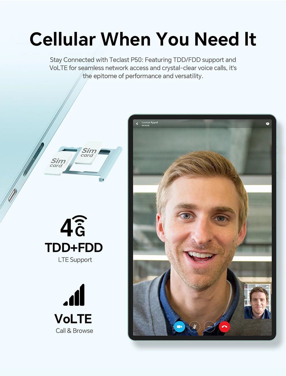 Teclast P50 2025 Android 15 Ταμπλέτα με οθόνη IPS 11"