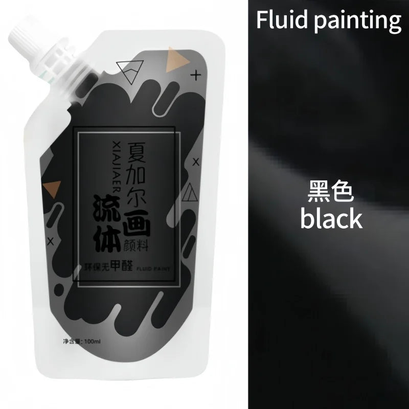 100ml višebojna tekuća akrilna boja u vrećici