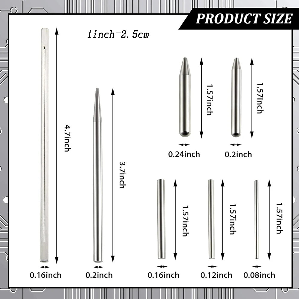 Kit di utensili per modelli in metallo, con utensile per piegare bordi lunghi, utensile per torcere, forme cilindriche e coniche, per puzzle in metallo