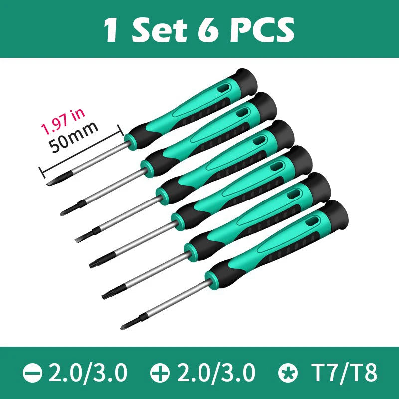Six-Piece Precision Screwdriver Set