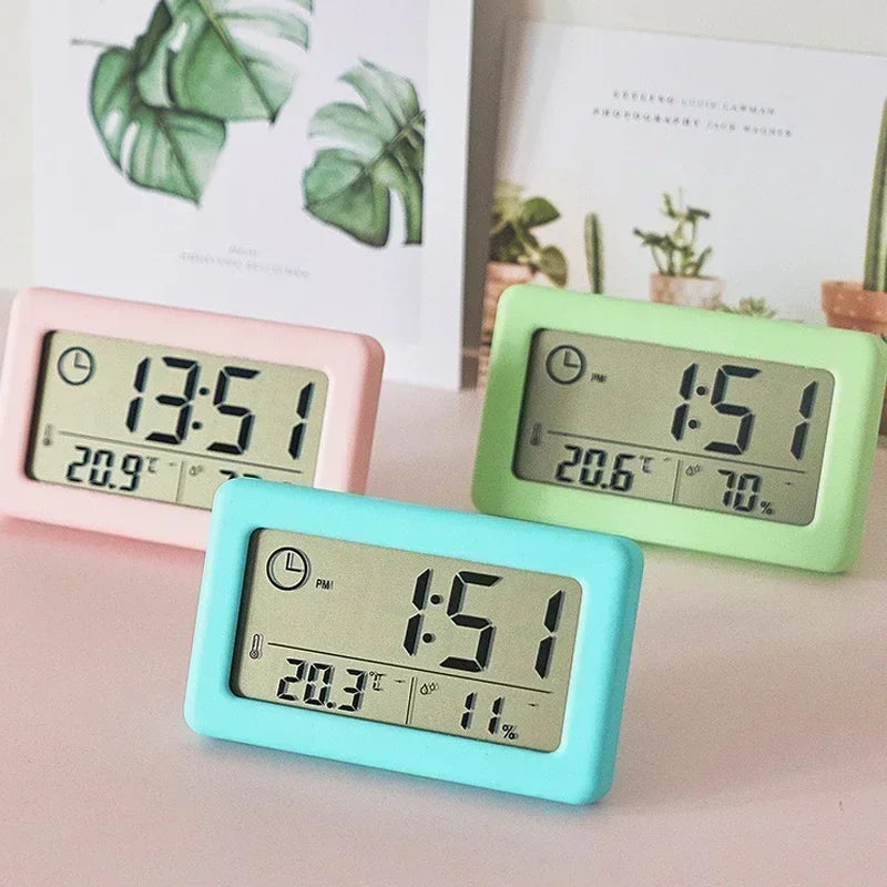 Mini Digital Clock with Temperature and Humidity Display