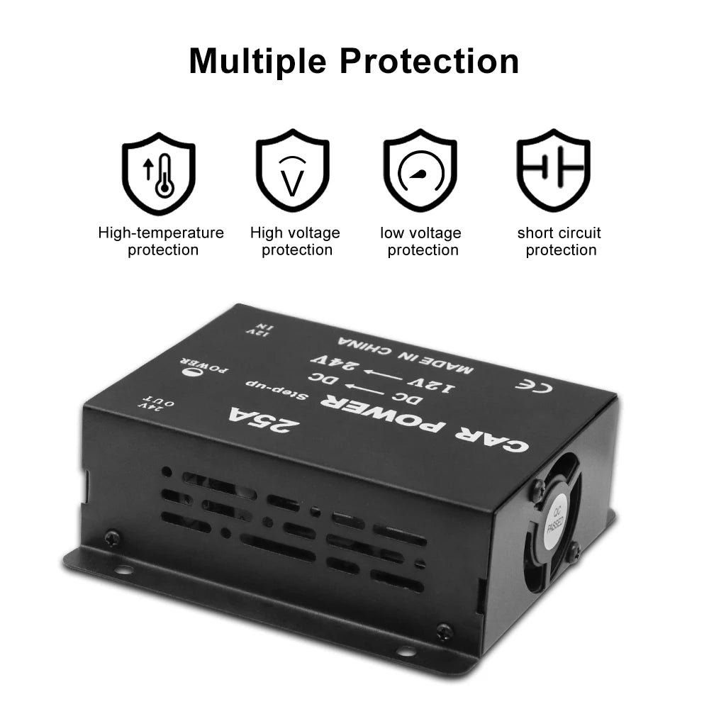 12V-to-24V DC Vehicle Power Converter