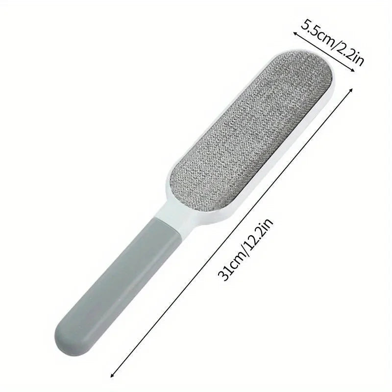 Double-Sided Pet Hair Remover, Manual Electrostatic Sticky Lint Brush, for Cat, Clothing, Sofa, Furniture, Carpet Cleaning
