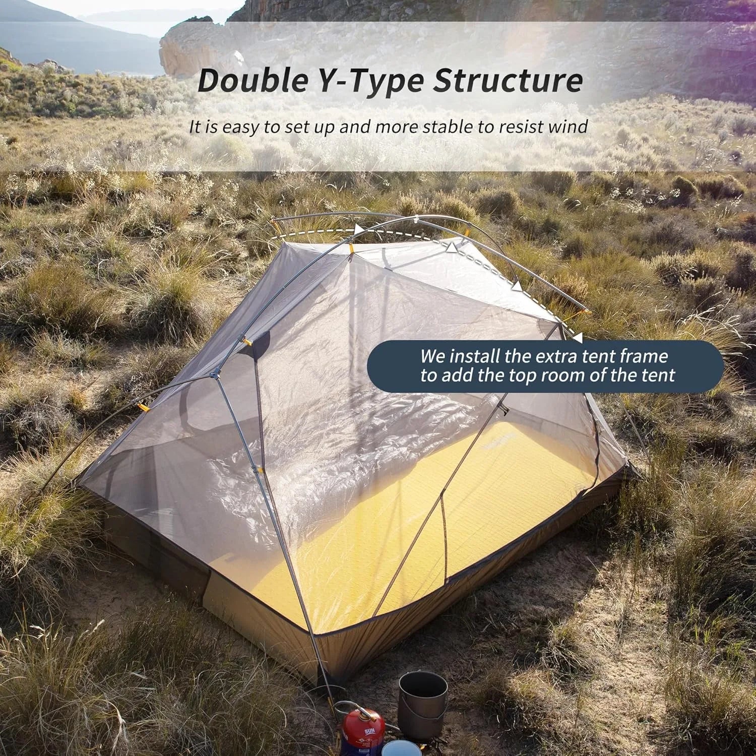 Naturehike Mongar 2-Person Ultralight Waterproof Trekking Tent