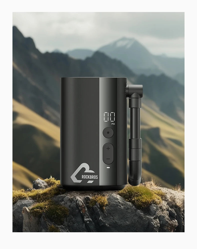 Tragbare elektrische Fahrradpumpe 150 PSI Mini-Inflator mit digitaler Anzeige