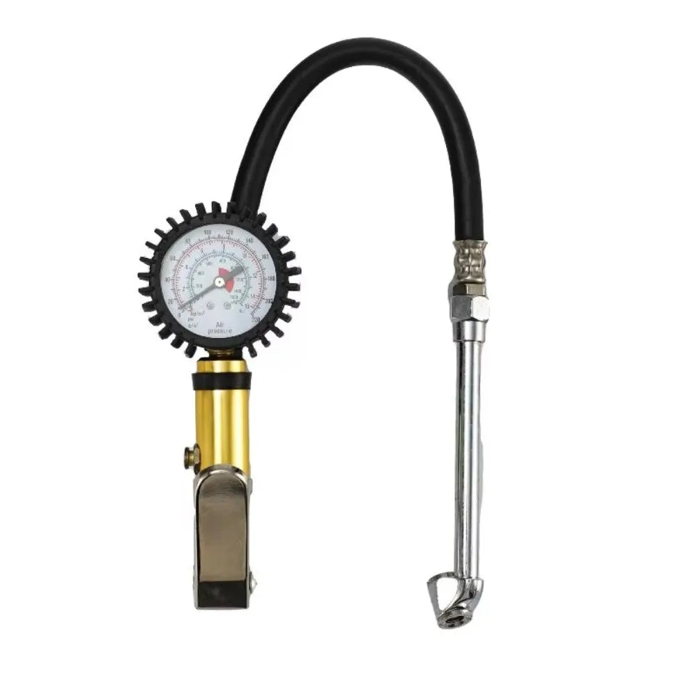 Luftpistol for dekkfylling med 0–220 PSI-manometer
