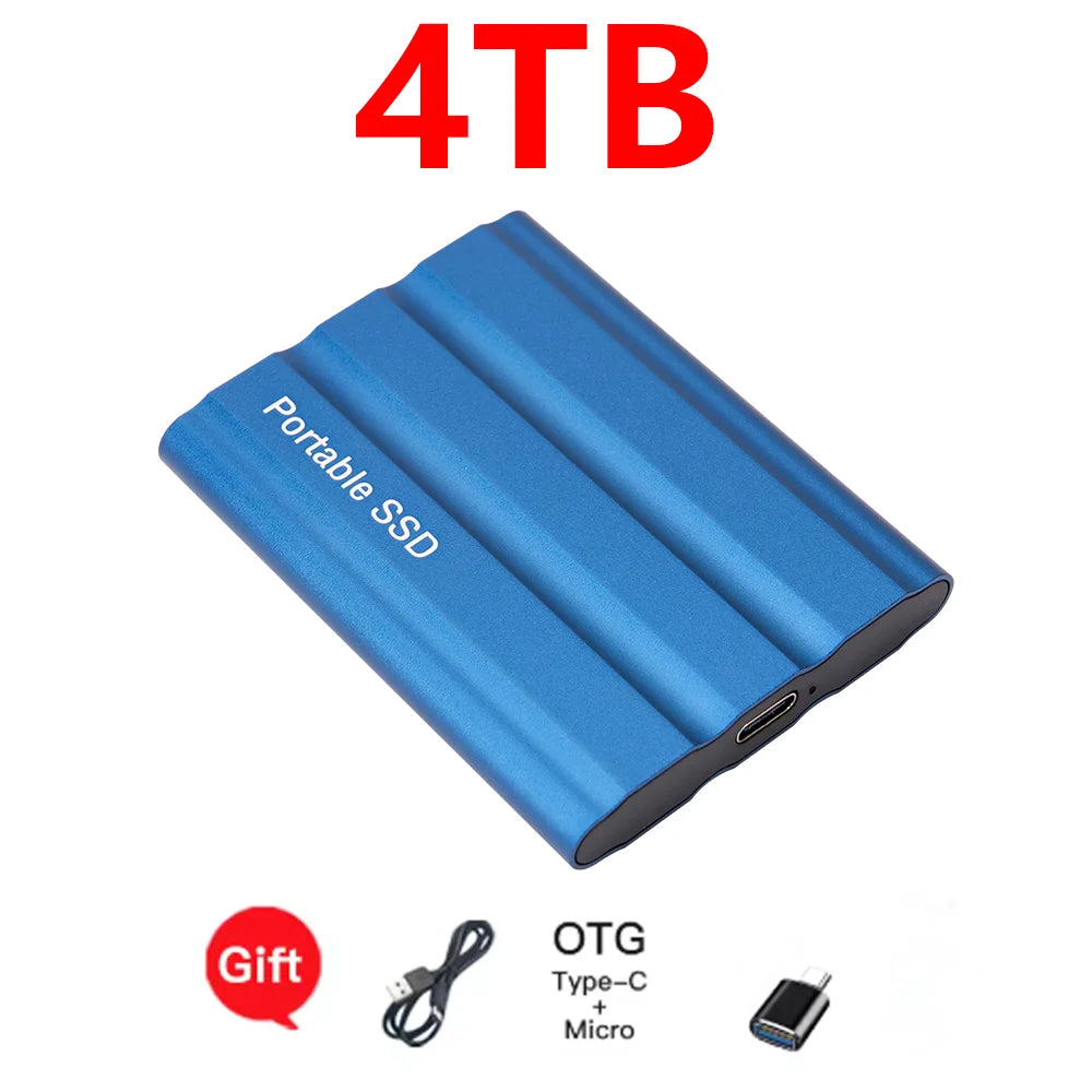 Reliable Slim Storage Device Portable External SSD 1TB 4TB 16TB 128TB High Speed for Notebook Laptop PC Usage