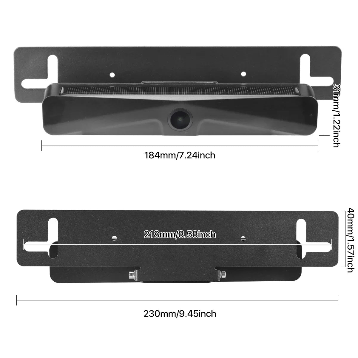 GreenYi Wireless Solar Energy 5G WiFi HD 1080P Rear/Front License Camera with Built-in 4800mAh Battery for iPhone For Car Van RV