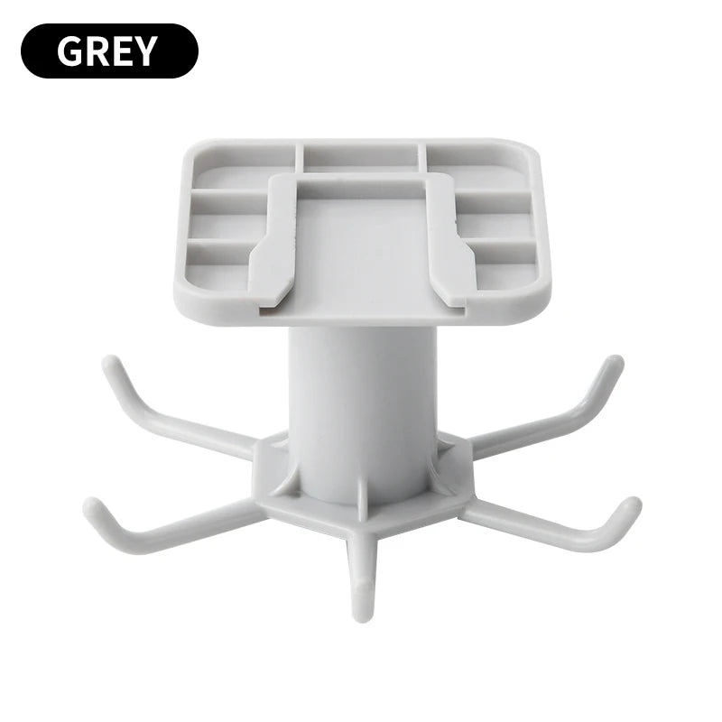 Rotating Wall-Mount Kitchen Utensil Hooks