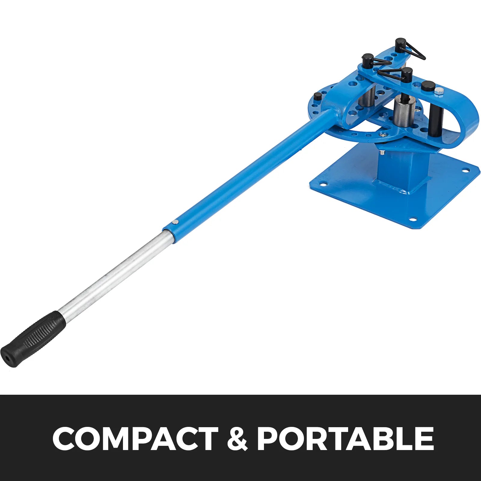 Manual Pipe Bender with 7 Dies 1–3in Bench Metal Bending Tool