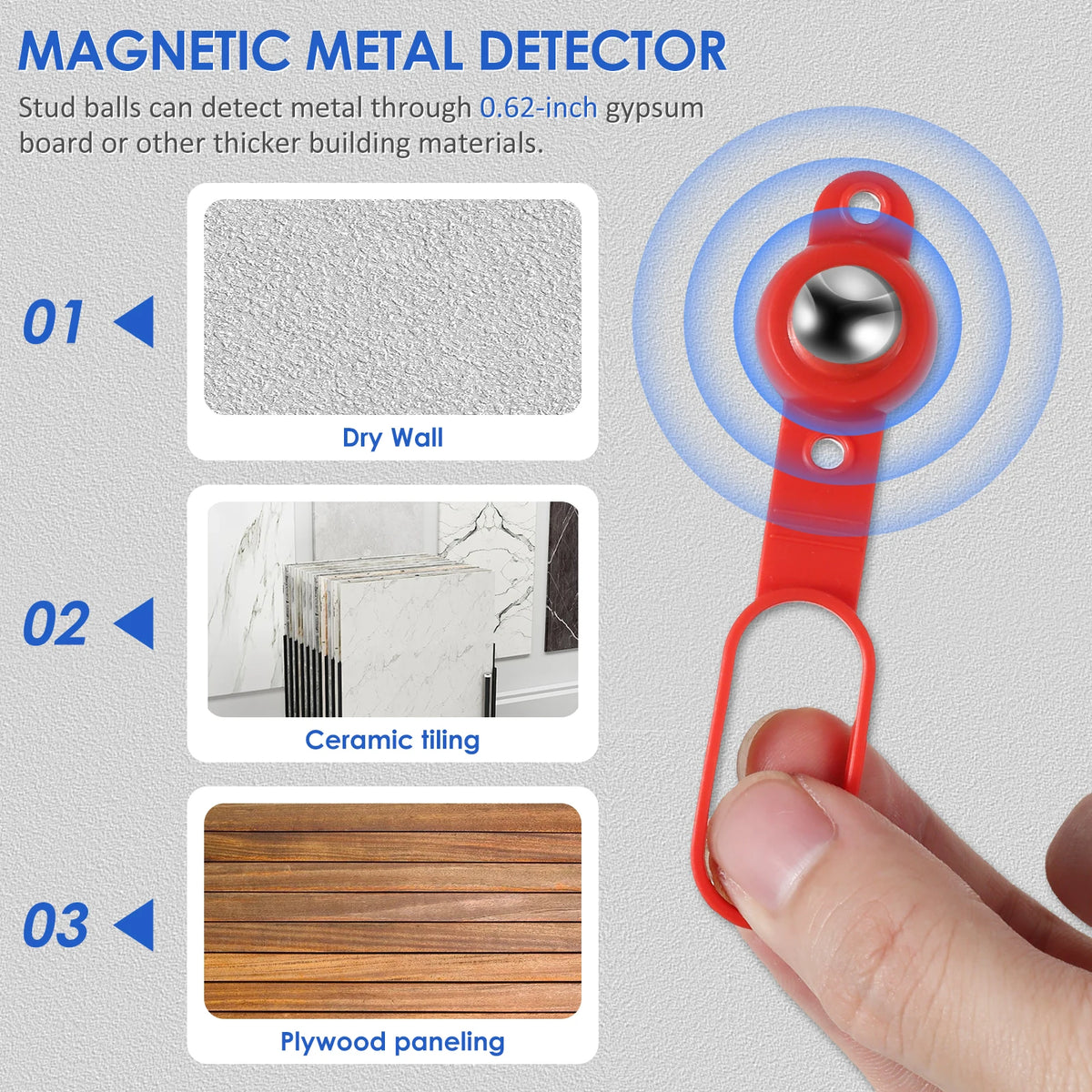 Compact Magnetic Stud Finder - Multipacks