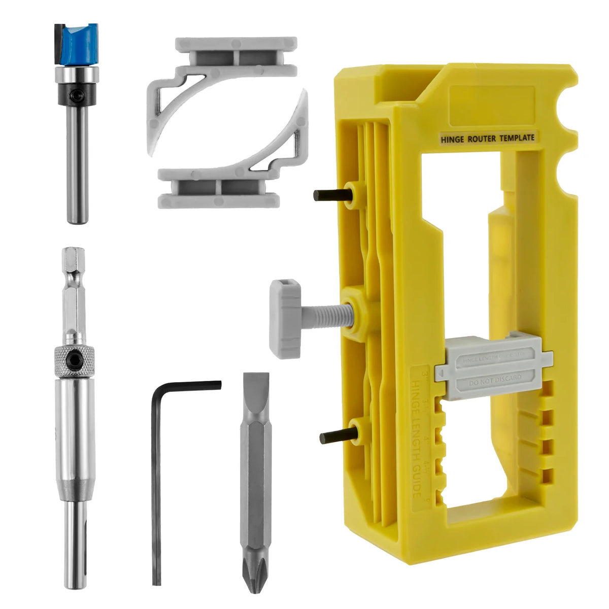 Dørhengel Mortise Router Jig Kit