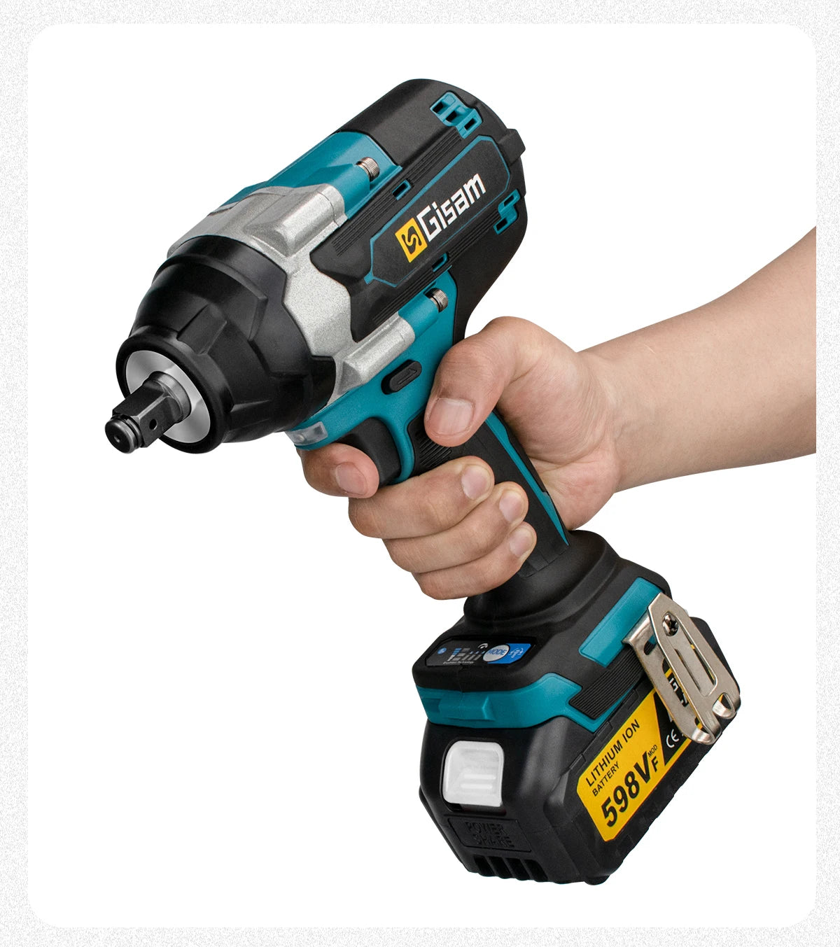 1800N.M Brushless Electric Impact Wrench for 18V Makita Batteries