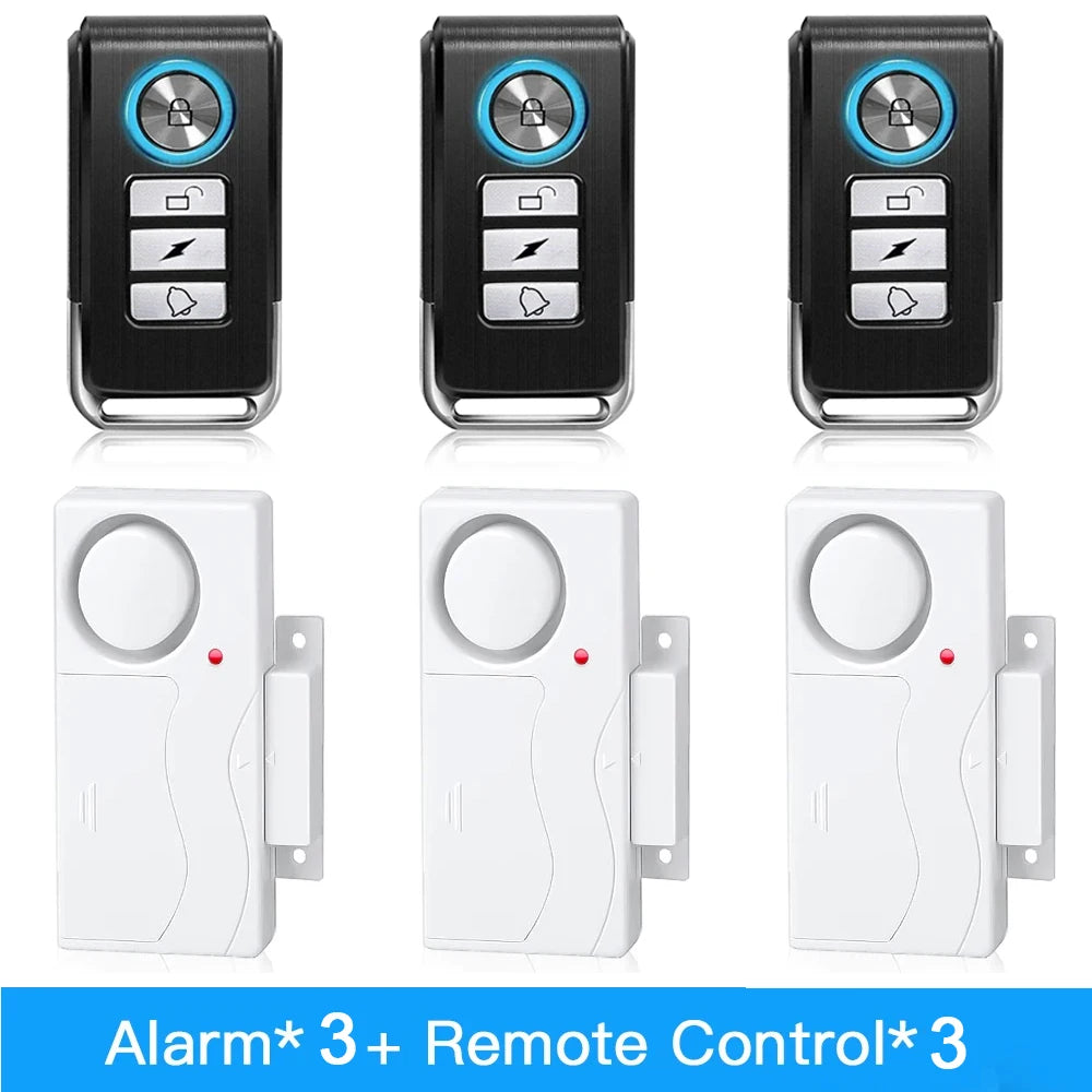 Wireless Door and Window Alarm - Remote Kit Options