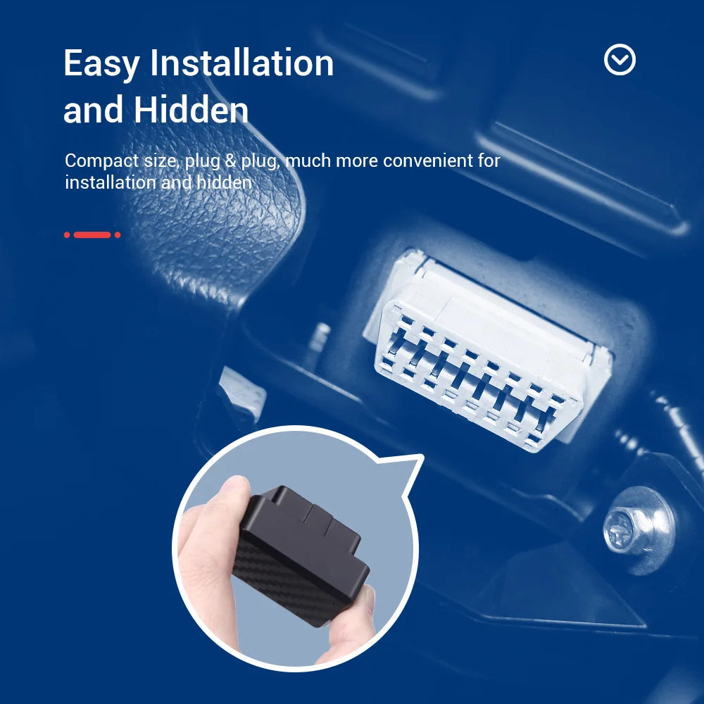 Mini OBD GPS MiCODUS MV66 Car Tracker No Monthly Fee Realtime Car Tracking Device Shake Alert Geofence Free APP