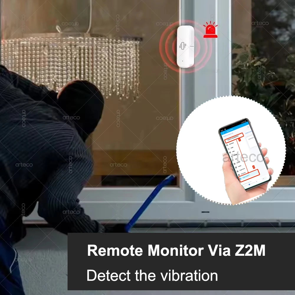 Zigbee2MQTT Vibration and Tilt Sensor