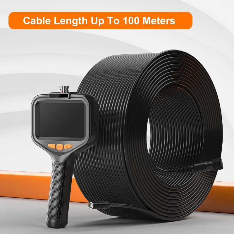Handheld Endoscope 4.3 Inch Screen HD1080P Single Dual Camera Front SIde Lens Aviation Plug 2-100M Car Pipe Inspection Borescope