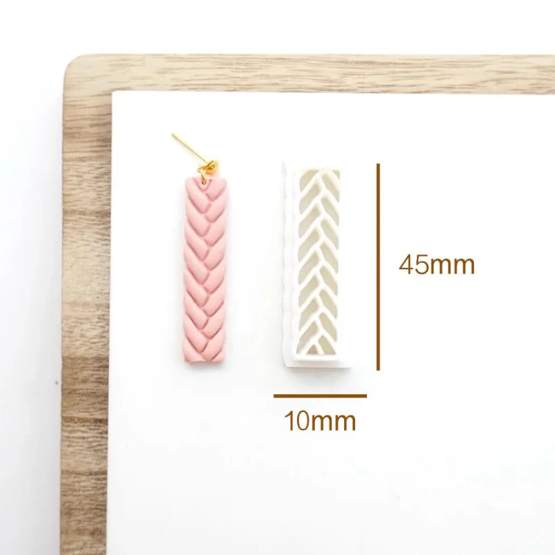 Polymeer klei cutters — Twist & Braids vormopties