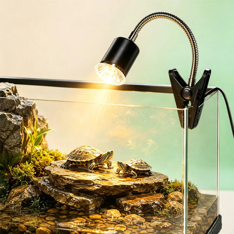 Adjustable Reptile Basking Heat Lamp, EU Plug