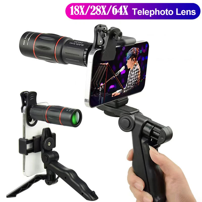 Clip-On Telephoto Lens for Compatible Smartphones