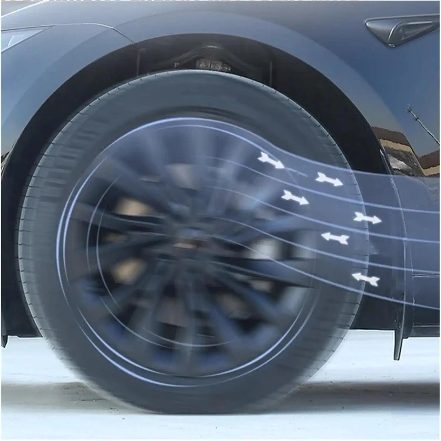 4PCS Tesla Model 3 Highland 18" Wheel Cover Hubcaps Turbine Style