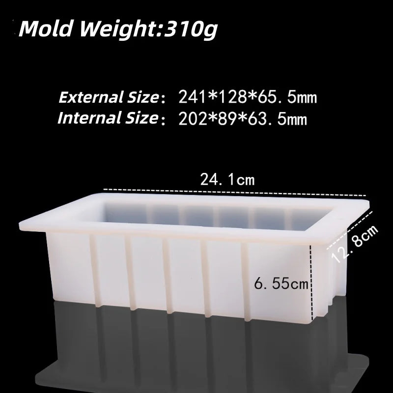 Silicone Tube Soap Mould — Shape Options