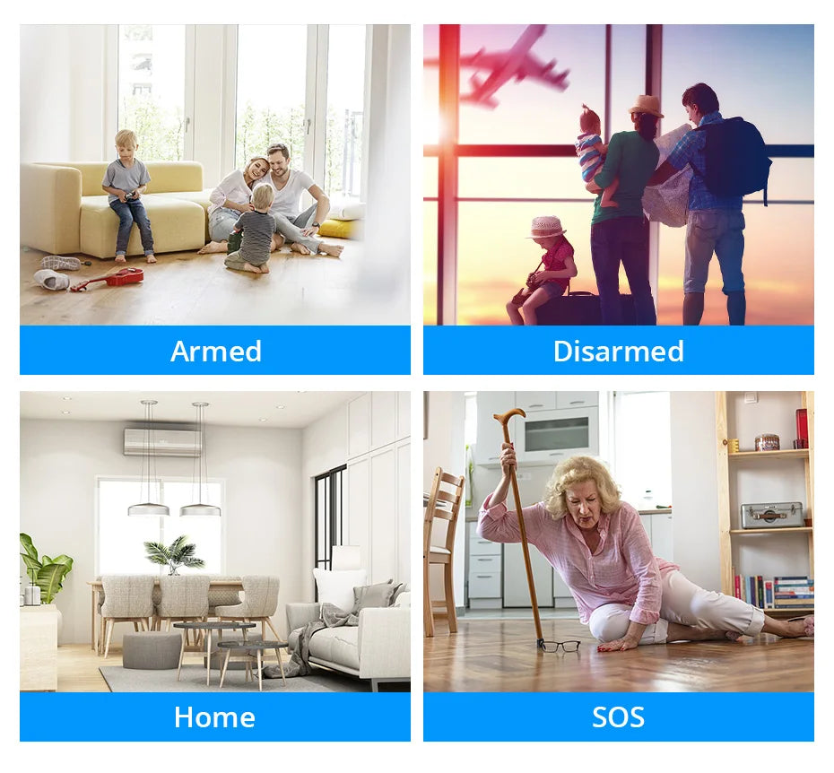 WiFi Siren Alarm System 110dB Home Security Alarm