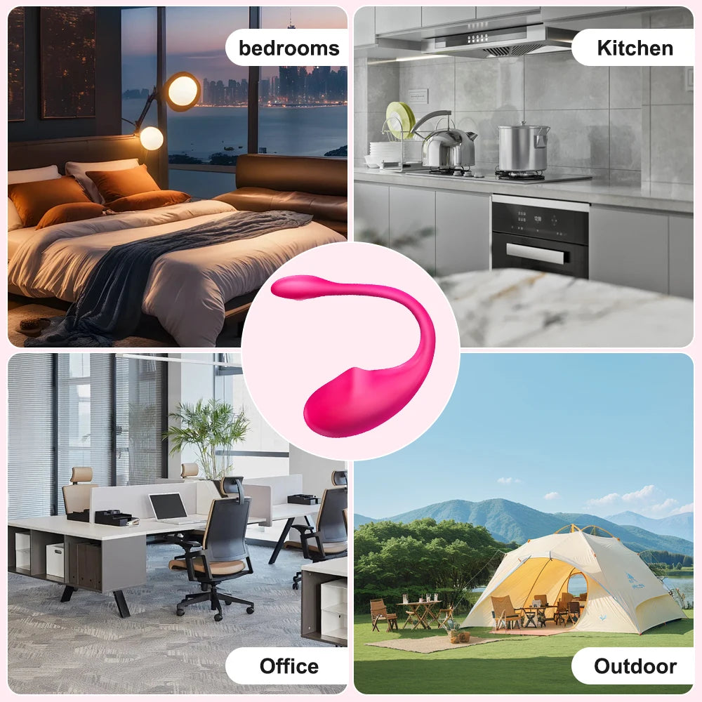 Gizli Zevk İçin Kablosuz Bluetooth Uygulamalı Vibratör