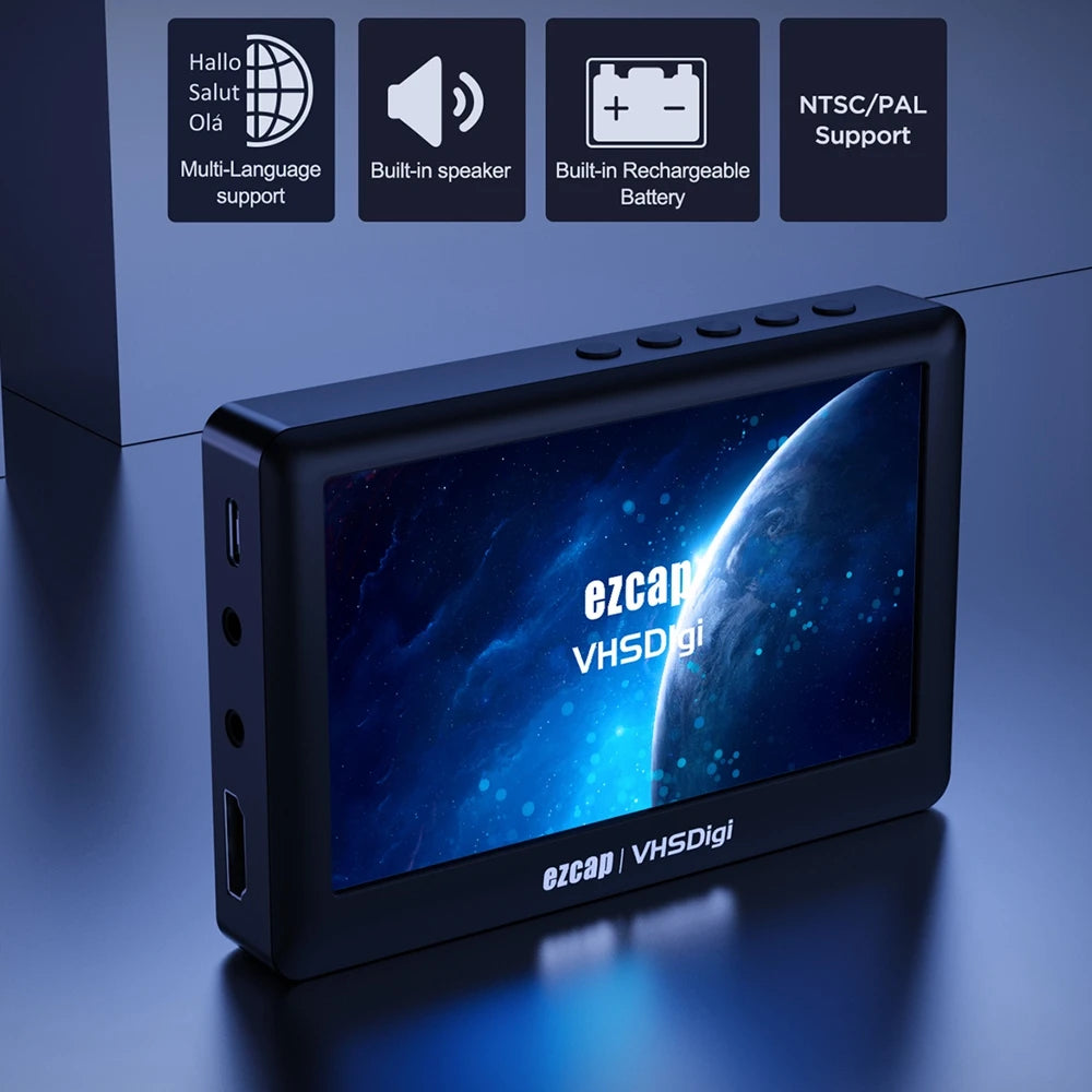 Samostalni AV digitalizator videa sa zaslonom od 4.3 inča