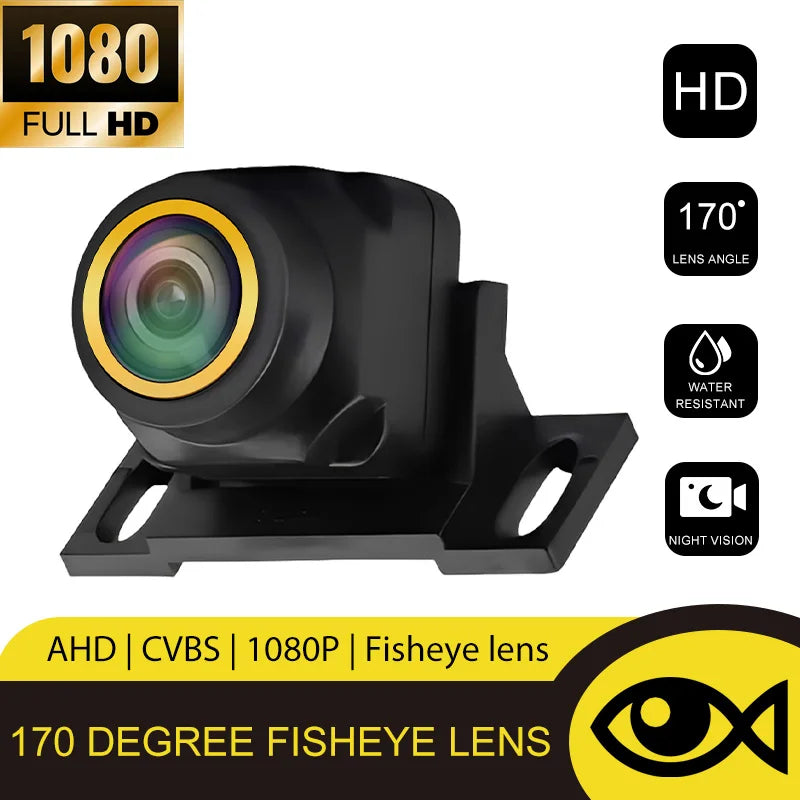 1080P Car Rear View Camera 170° Wide Angle Night Vision Waterproof Backup Camera