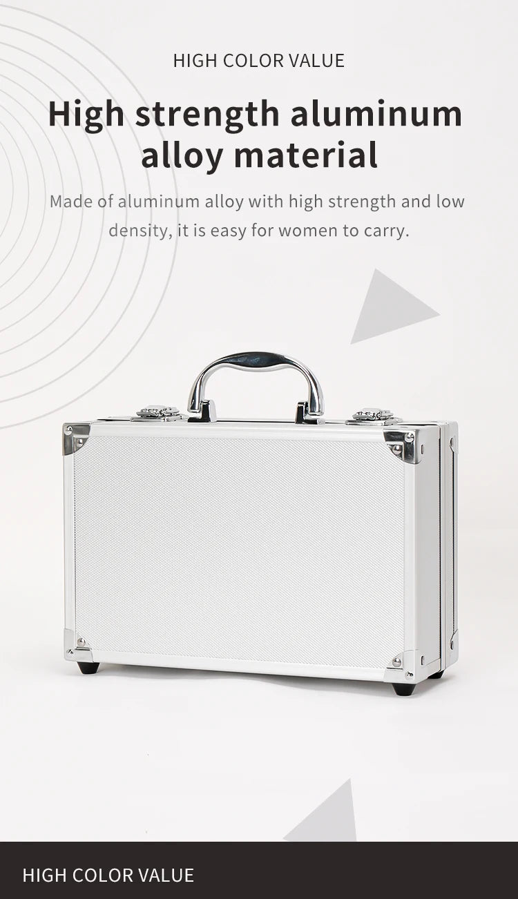 Aluminum Toolbox - Portable, Multi-Purpose Storage for Tools, Instruments, Fishing Gear & More - Durable Hardware Organizer