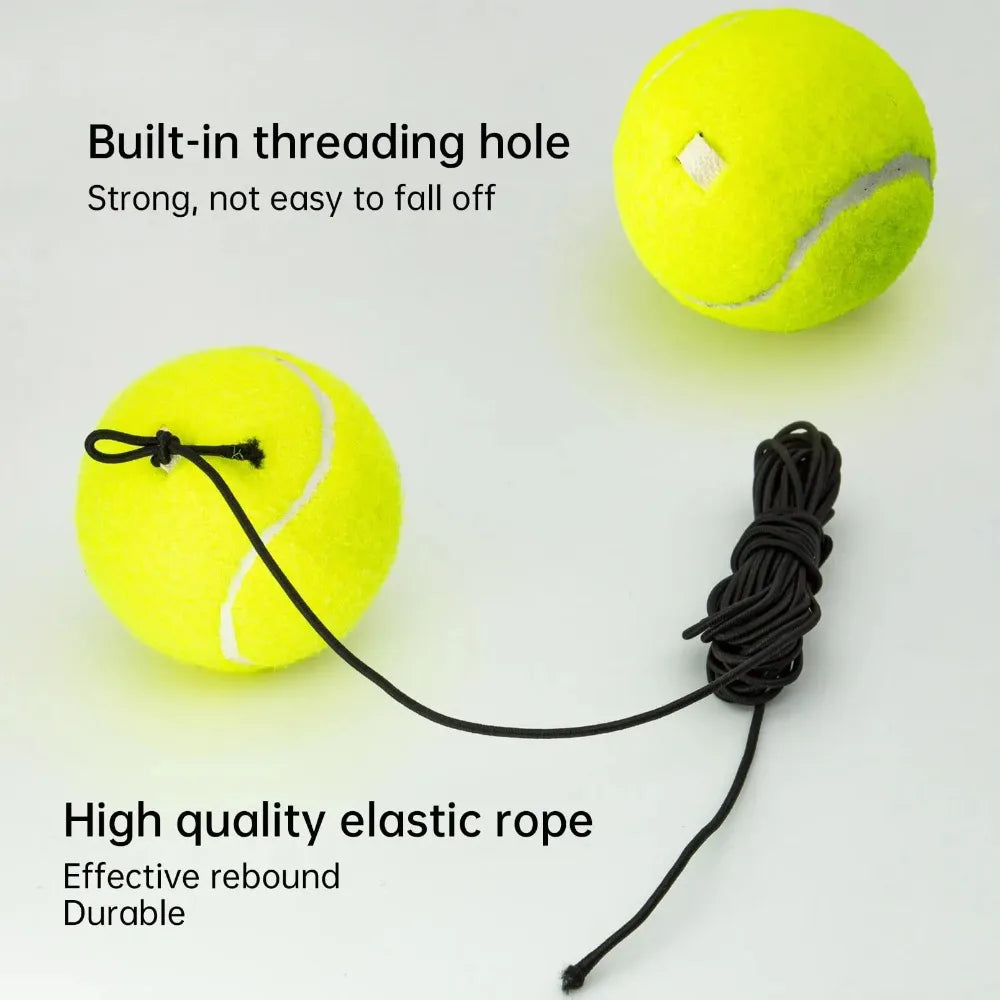 Tennis Training Ball with Elastic String - Rebound Self Practice Ball Tennis Solo Training Tool