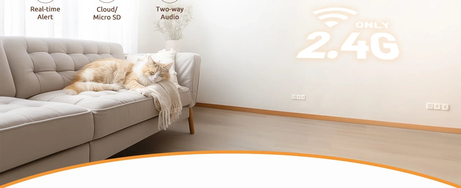 2-Pack 2K Indoor Security Camera with One-Touch Call