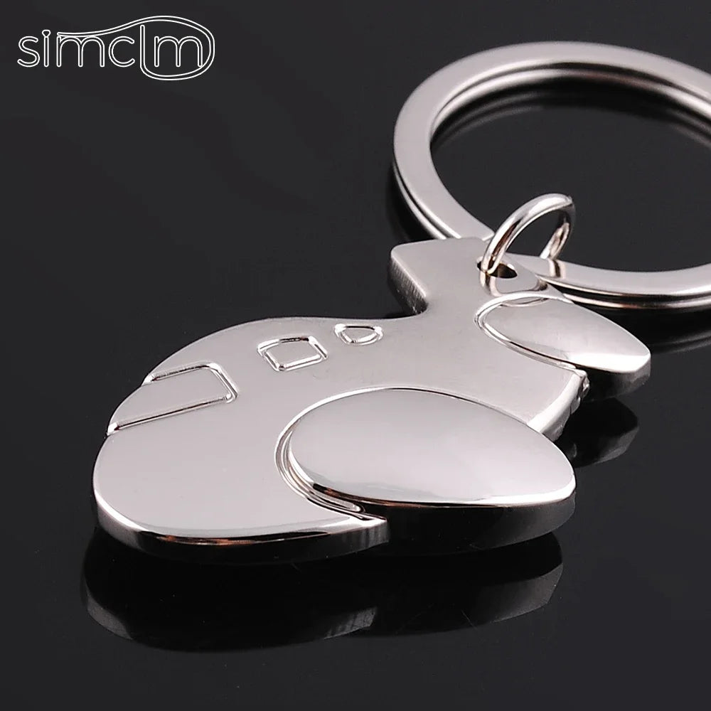 clearance sale Apple Car Keychain Gadgets for Men Dentist Costume Pendant Metal Keychains for Men Gifts Key Ring Trinket